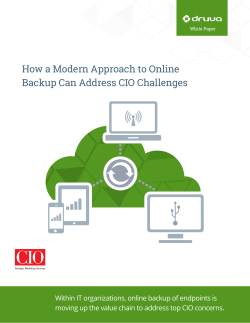 How a Modern Approach to Online Backup Can Address