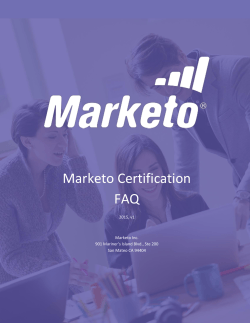 Marketo Certification FAQ