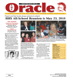HHS All-School Reunion is May 23, 2015