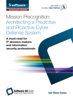 Architecting a Predictive and Proactive Cyber Defense System