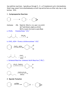 Syn addition reactions â typically go through 3-, 4-, or 5