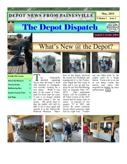 The Depot Dispatch - Painesville Railroad Museum
