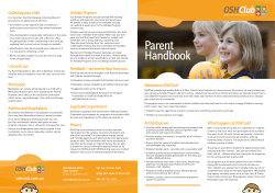 Parent Handbook - Pakenham Springs Primary School