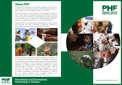 About PHF - Pakistan Humanitarian Forum
