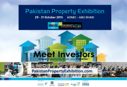 IREIS 2015 Brochure - Pakistan Property Exhibition at IREIS 2015