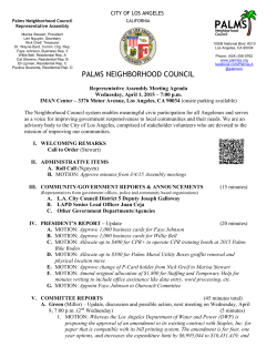 PNC Assembly Agenda 4-1-15 - Palms Neighborhood Council