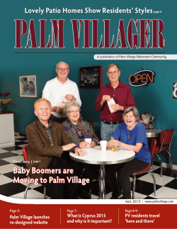 our Latest Magazine - Palm Village Retirement Community