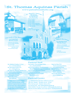 April 5, 2015 - St. Thomas Aquinas Parish