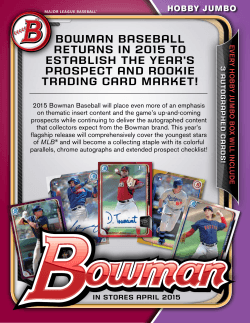 2015 Bowman Baseball