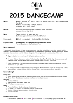 2015 DANCECAMP - Pam Speedy Dance School