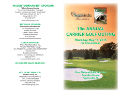 2015 Carrier Golf flyer.indd - Pennsylvania NewsMedia Association