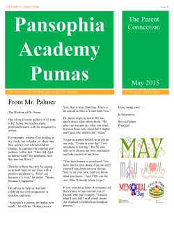 May Newsletter - Pansophia Academy