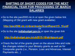 shifting of short codes for the next financial year for processing of