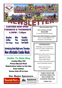Under 7s Gala Day - Papakura Sea Eagles Rugby League Club