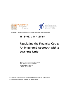Regulating the Financial Cycle - Index of