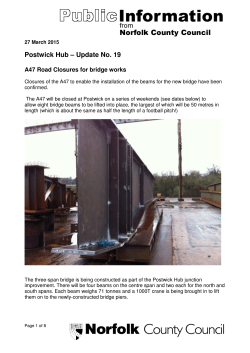 Postwick Hub â Update No. 19 - Blofield Parish Council Website