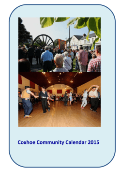 Coxhoe Community Calendar May 2015
