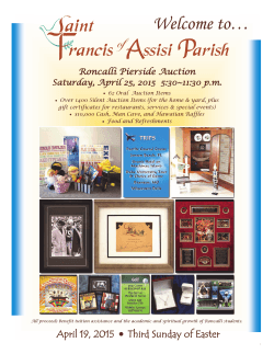 April 19, 2015 - St. Francis of Assisi Parish