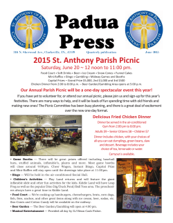 2015 St. Anthony Parish Picnic