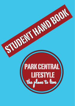 Park Central Lifestyle Student Hand book