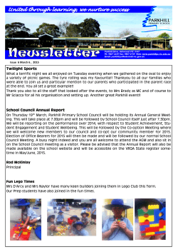 Issue 6 Newsletter March 12, 2015 : ( | 2.3 MB)