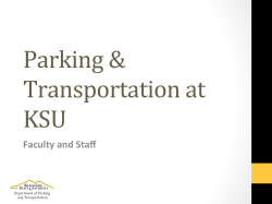 2015 Town Hall - Parking & Transportation