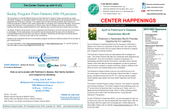 Newsletter April 2015 - Parkinson Support Center of Kentuckiana