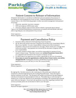 Patient - Consent to treatment form