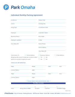 Individual Monthly Parking Agreement