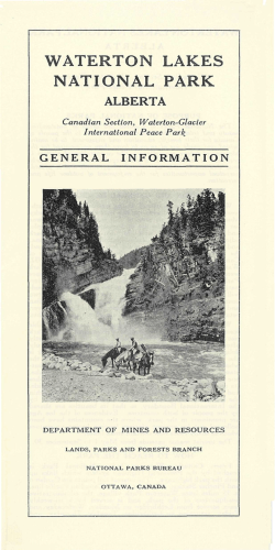 1939 - Parks Canada History