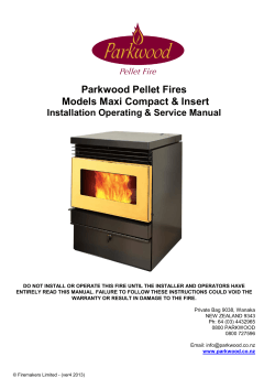Parkwood Owners Manual Maxi Compact Insert
