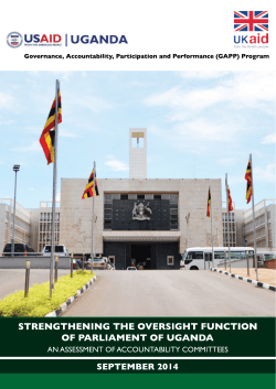 Parliament Watch Report on Accountability Committees