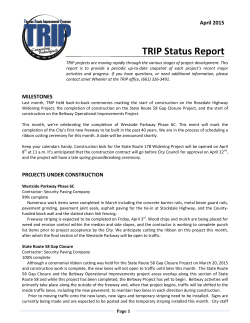 TRIP Status Report â April 2015