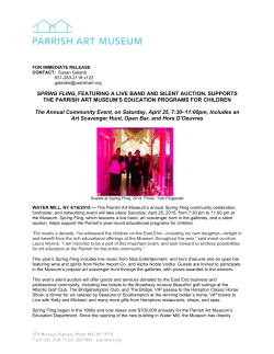 Parrish Art Museum`s Spring Fling Featuring Live Band and Silent