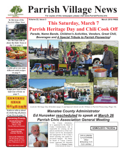 March 2015 PVN.indd - Parrish Village News