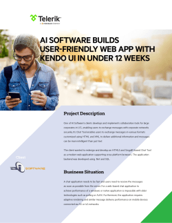 ai software builds user-friendly web app with kendo ui in under 12