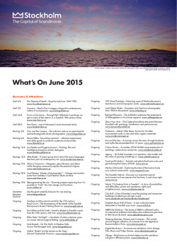 What`s On June 2015