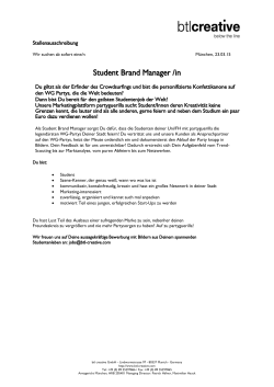 Student Brand Manager /in