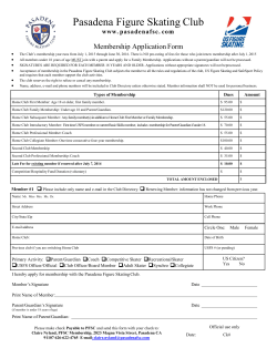 2015-16 PFSC Membership Application