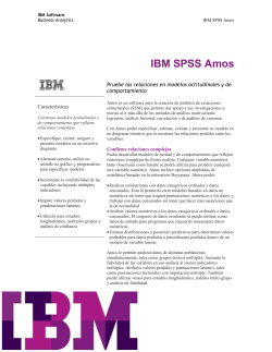 IBM SPSS Amos 23 - PASS, antes SPSS MÃ©xico
