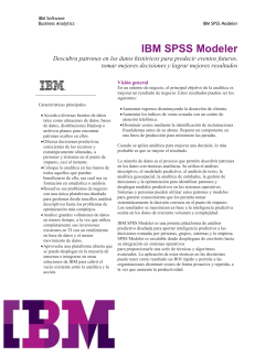 IBM SPSS Modeler 17 (1) - PASS, antes SPSS MÃ©xico