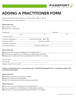 Add A Practitioner Form