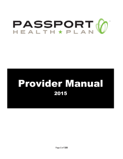 Full Provider Manual 2015