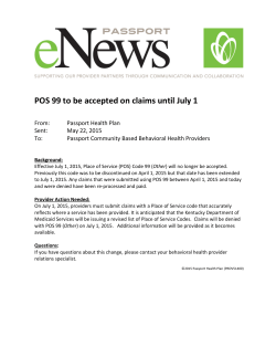 POS 99 to be accepted on claims until July 1
