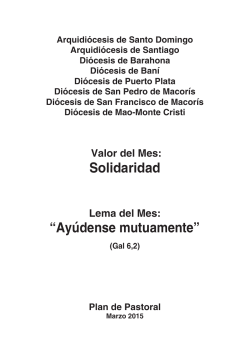 Marzo 2015 - Pastoral Juvenil de Santo Domingo