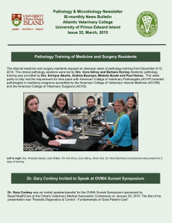 March 2015.3Newsletter - Pathology and Microbiology