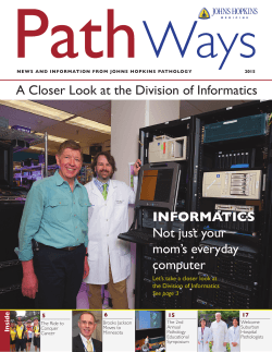 A Closer Look at the Division of Informatics