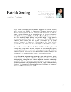 May 2015 - Patrick Seeling