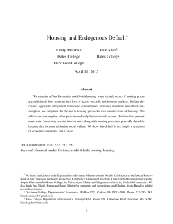 Housing and Endogenous Default