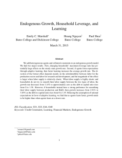 Endogenous Growth, Household Leverage, and Learning
